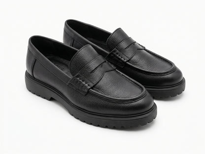 Penny Loafers Gentleman — Cuir Grainé