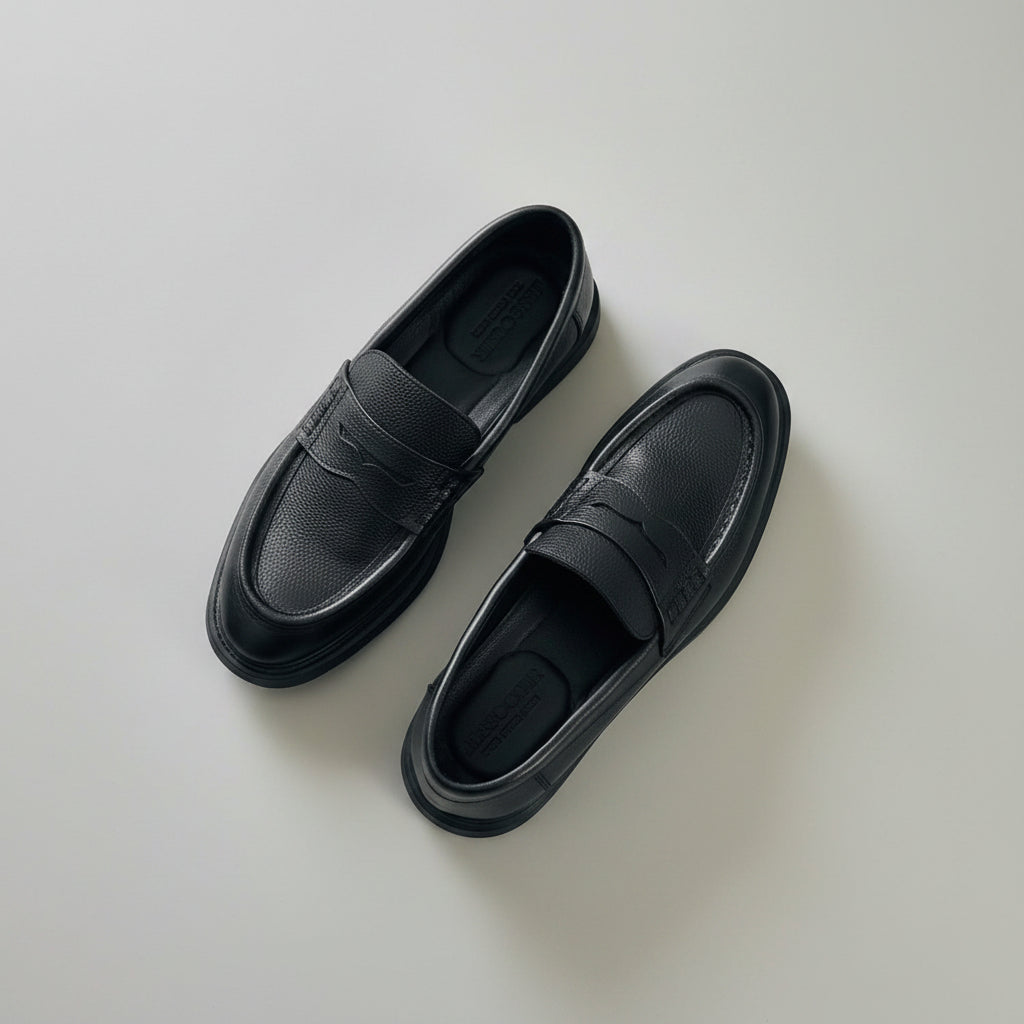 Penny Loafers — Cuir Grainé