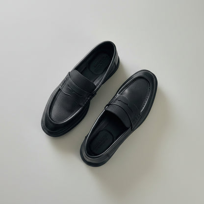 Penny Loafers — Cuir Grainé